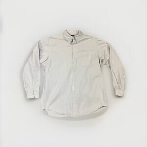 Vintage J. Crew Men’s 90s Oarsman Twill Shirt Large Classic Preppy Outdoor